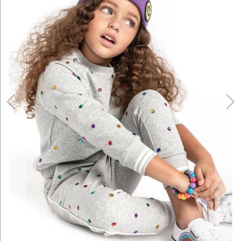 Lola and the Boys rainbow tracksuit